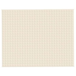 Couverture lestée Crème clair 235x290 cm 15 kg Tissu 561828561828