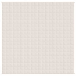 Couverture lestée Crème clair 200x200 cm 13 kg Tissu 561830561830