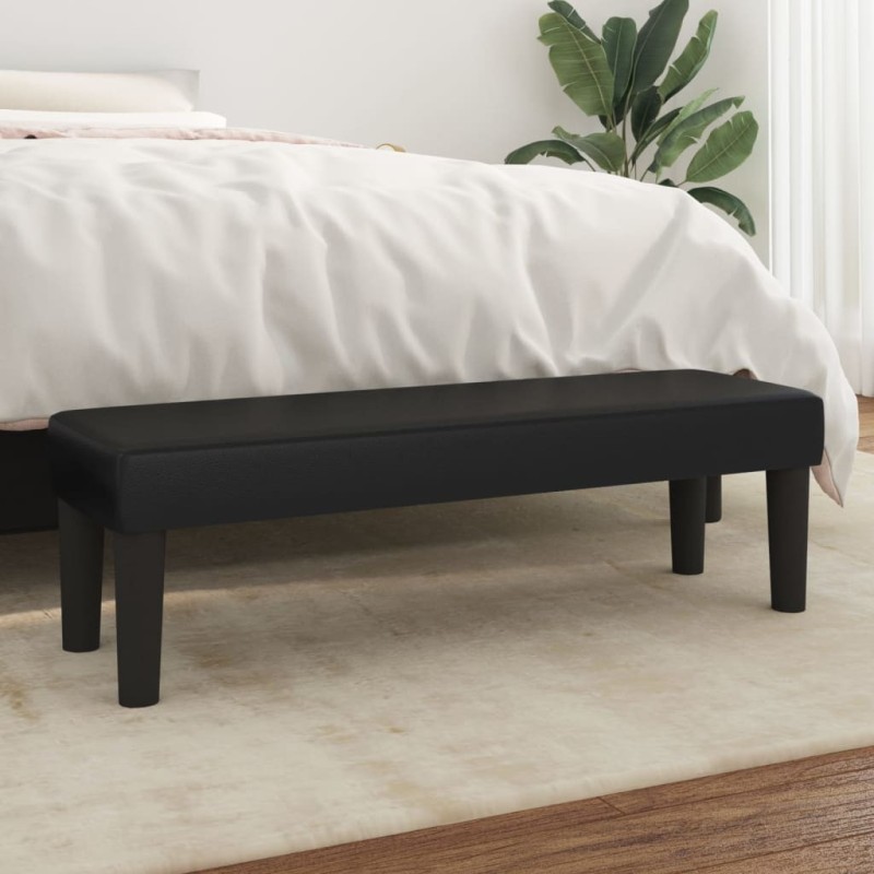Banc Noir 100x30x30 cm Similicuir 561838561838