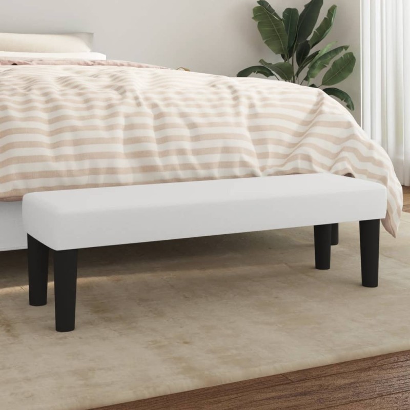Banc Blanc 100x30x30 cm Similicuir 561839561839
