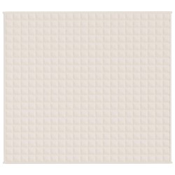 Couverture lestée Crème clair 200x225 cm 13 kg Tissu 561843561843
