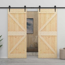 Porte NARVIK Naturel 100 x 210 cm Bois de pin massif 561848561848