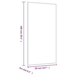 Miroir mural 50x100 cm Verre Rectangulaire 561854561854