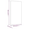 Miroir mural 50x100 cm Verre Rectangulaire 561854561854
