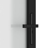 Porte intérieure 83x201,5 cm Noir Verre mat et aluminium 561855561855