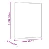 Miroir mural 50x60 cm Verre Rectangulaire 561856561856