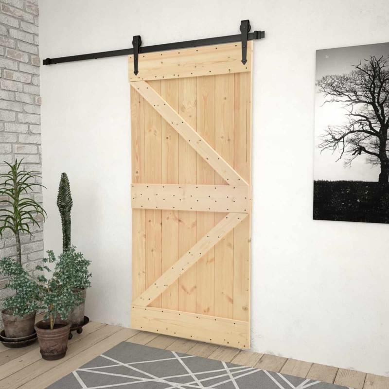 Porte NARVIK Naturel 80 x 210 cm Bois de pin massif 561858561858