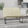 Banc Crème 100x75x76 cm Similicuir 561865561865