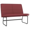 Banc Rouge bordeaux 100x75x76 cm Similicuir 561866561866