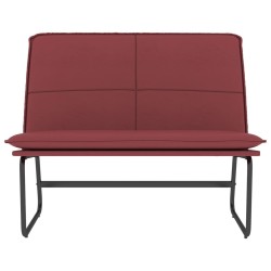 Banc Rouge bordeaux 100x75x76 cm Similicuir 561866561866