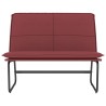 Banc Rouge bordeaux 100x75x76 cm Similicuir 561866561866