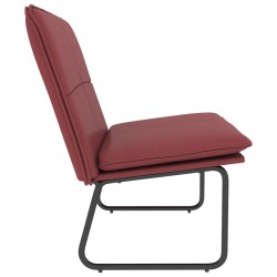 Banc Rouge bordeaux 100x75x76 cm Similicuir 561866561866