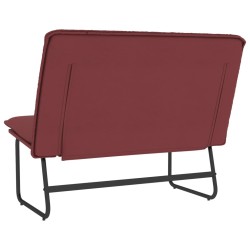 Banc Rouge bordeaux 100x75x76 cm Similicuir 561866561866