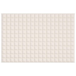 Couverture lestée Crème clair 120x180 cm 9 kg Tissu 561869561869