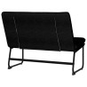 Banc Noir 100x75x76 cm Tissu 561870561870