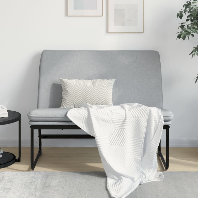 Banc Gris clair 100x75x76 cm Tissu 561871561871