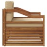 Ensemble de canapés d'extérieur Bois d'Acacia Massif Naturel 561876561876