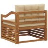 Ensemble de canapés d'extérieur Bois d'Acacia Massif Naturel 561876561876