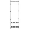 Porte-vêtements à 3 niveaux Argenté 59x29x192 cm Aluminium 561877561877