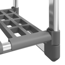 Porte-vêtements à 3 niveaux Argenté 59x29x192 cm Aluminium 561877561877