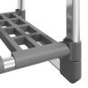 Porte-vêtements à 3 niveaux Argenté 59x29x192 cm Aluminium 561877561877