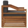 Ensemble de canapés d'extérieur Bois d'Acacia Massif Naturel 561882561882