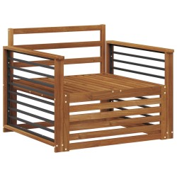 2 Pièce Canapé avec Accoudoirs Bois d'Acacia Massif Naturel 561884561884