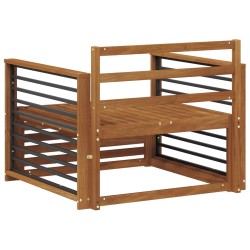 2 Pièce Canapé avec Accoudoirs Bois d'Acacia Massif Naturel 561884561884