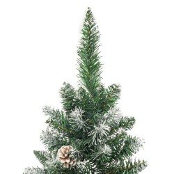 Sapin de Noël artificiel mince avec support 150 cm PVC 561891561891