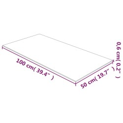 Dessus de table Transparent 50x100 cm Verre trempé 561893561893