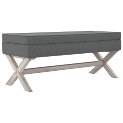 Tabouret de rangement Gris foncé 110x45x49 cm Tissu 561895561895