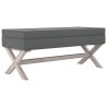 Tabouret de rangement Gris foncé 110x45x49 cm Tissu 561895561895