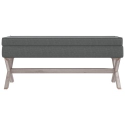 Tabouret de rangement Gris foncé 110x45x49 cm Tissu 561895561895
