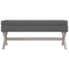 Tabouret de rangement Gris foncé 110x45x49 cm Tissu 561895561895
