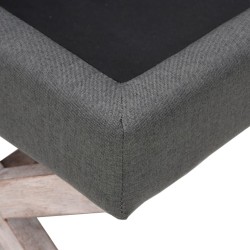Tabouret de rangement Gris foncé 110x45x49 cm Tissu 561895561895