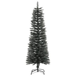 Sapin de Noël artificiel mince avec support Vert 120 cm PVC 561899561899