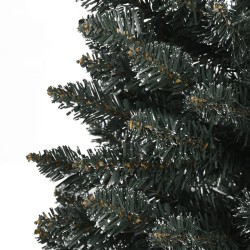 Sapin de Noël artificiel mince avec support Vert 120 cm PVC 561899561899