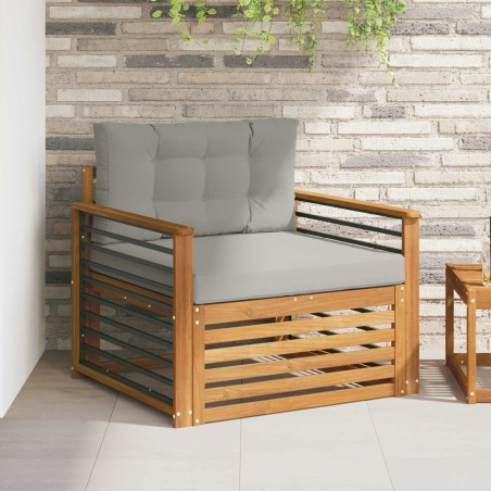 Canapé d’extérieur Bois d'acacia massif et polyester 561901561901