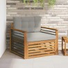 Canapé d’extérieur Bois d'acacia massif et polyester 561901561901