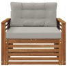 Canapé d’extérieur Bois d'acacia massif et polyester 561901561901