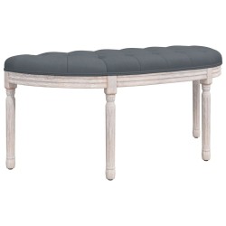 Banc Gris foncé 110,5x45x49 cm Velours 561907561907