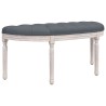 Banc Gris foncé 110,5x45x49 cm Velours 561907561907