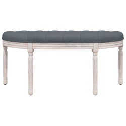 Banc Gris foncé 110,5x45x49 cm Velours 561907561907