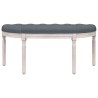 Banc Gris foncé 110,5x45x49 cm Velours 561907561907
