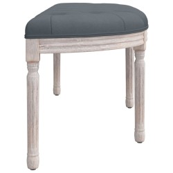 Banc Gris foncé 110,5x45x49 cm Velours 561907561907
