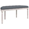 Banc Gris foncé 110,5x45x49 cm Velours 561907561907