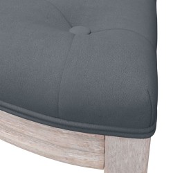 Banc Gris foncé 110,5x45x49 cm Velours 561907561907
