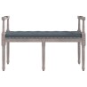 Banc Gris foncé 110x40x70 cm Velours 561908561908