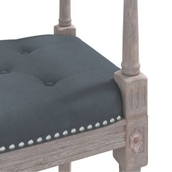 Banc Gris foncé 110x40x70 cm Velours 561908561908