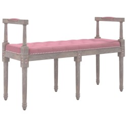 Banc Rose 110x40x70 cm Velours 561915561915
